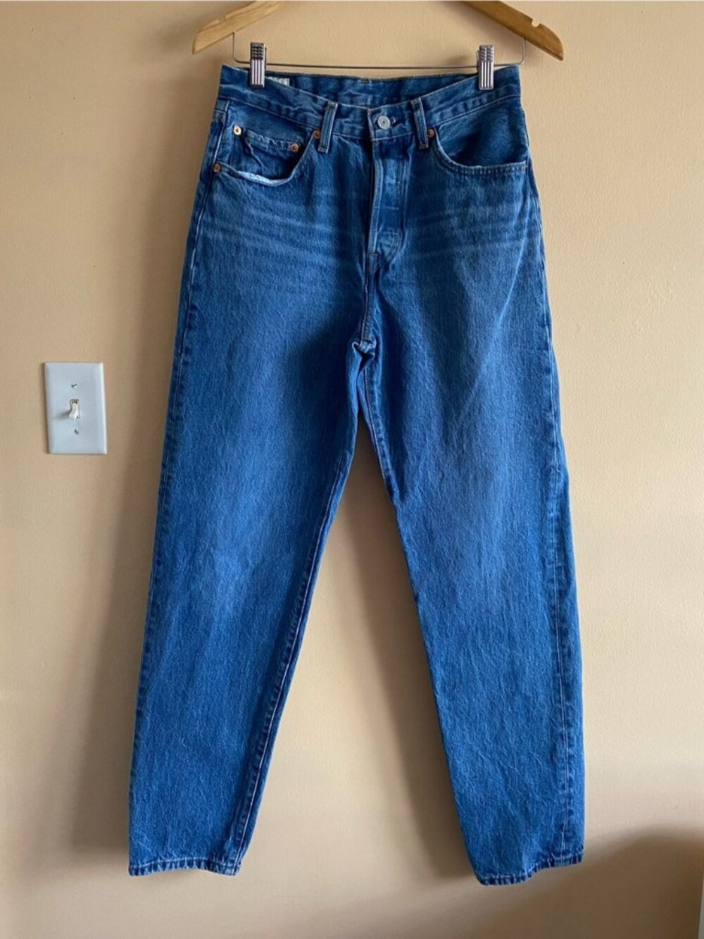 Levis Premium 501 '81 Jeans Woman 27x31 Medium Wash Button Fly Streetwear Preppy - Picture 2 of 14